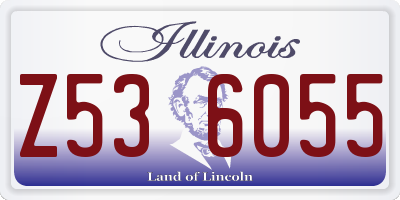 IL license plate Z536055