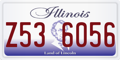 IL license plate Z536056