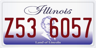 IL license plate Z536057