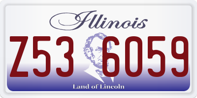 IL license plate Z536059
