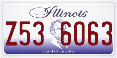 IL license plate Z536063