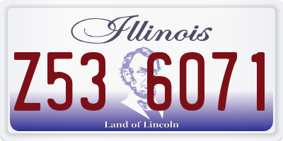 IL license plate Z536071
