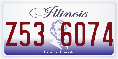 IL license plate Z536074