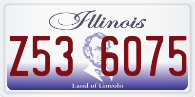 IL license plate Z536075