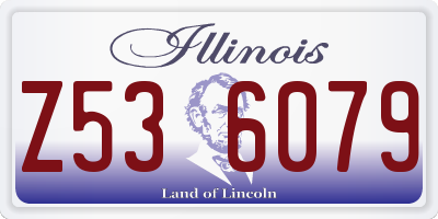 IL license plate Z536079