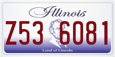 IL license plate Z536081