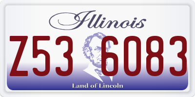 IL license plate Z536083