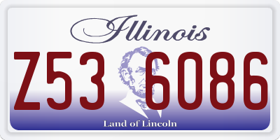 IL license plate Z536086