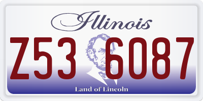 IL license plate Z536087