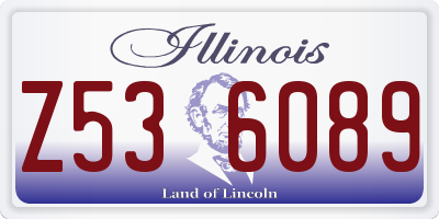 IL license plate Z536089