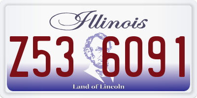 IL license plate Z536091