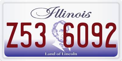 IL license plate Z536092