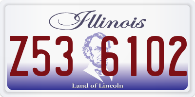 IL license plate Z536102