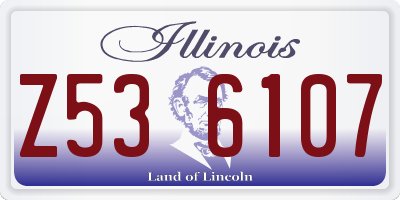 IL license plate Z536107