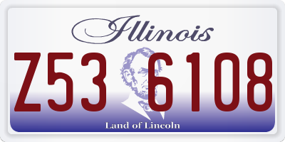IL license plate Z536108