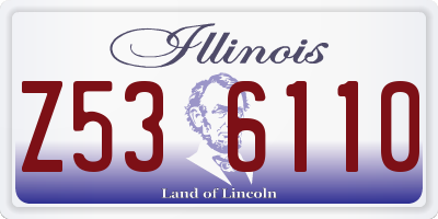 IL license plate Z536110