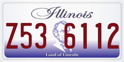 IL license plate Z536112