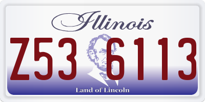 IL license plate Z536113