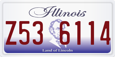 IL license plate Z536114