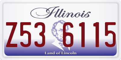 IL license plate Z536115