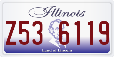 IL license plate Z536119