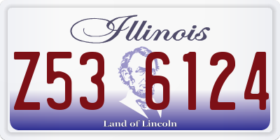 IL license plate Z536124