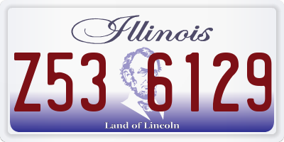 IL license plate Z536129
