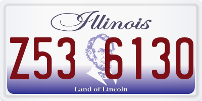 IL license plate Z536130