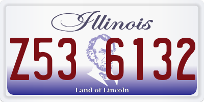 IL license plate Z536132