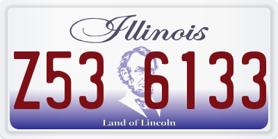 IL license plate Z536133