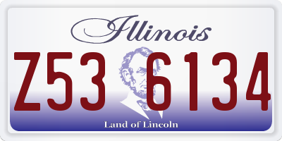 IL license plate Z536134