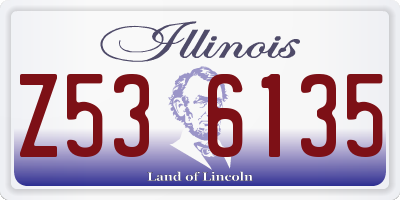 IL license plate Z536135