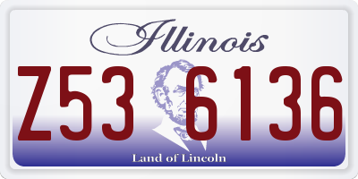 IL license plate Z536136
