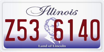 IL license plate Z536140