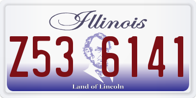 IL license plate Z536141