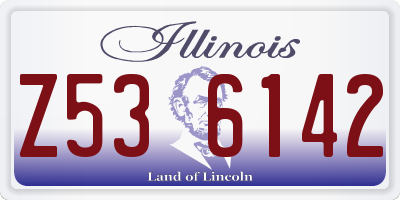 IL license plate Z536142