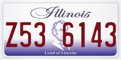 IL license plate Z536143