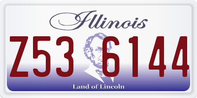 IL license plate Z536144