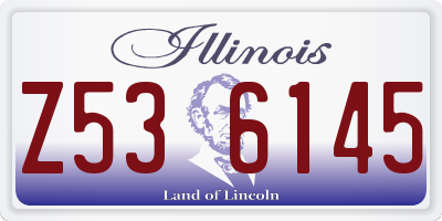 IL license plate Z536145