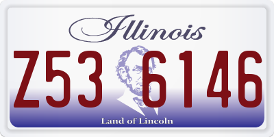 IL license plate Z536146
