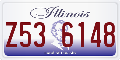 IL license plate Z536148