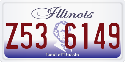 IL license plate Z536149