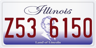 IL license plate Z536150