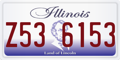 IL license plate Z536153