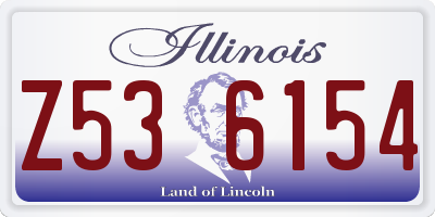 IL license plate Z536154