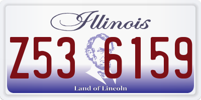 IL license plate Z536159