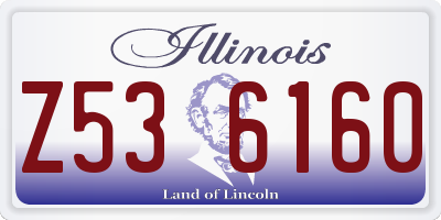 IL license plate Z536160