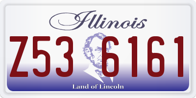 IL license plate Z536161