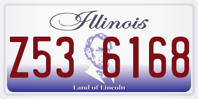 IL license plate Z536168