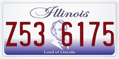 IL license plate Z536175